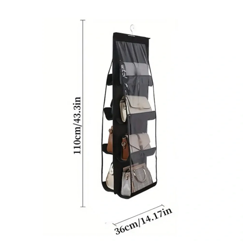 Organizer, Hanging Storage Organizer for Handbags, Jeans, Sweaters, WHIT…